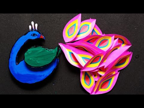 Unique Peacock Wall Hanging Craft Ideas|Best out of waste cardboard and paper|