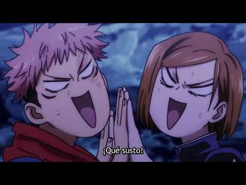 Itadori (虎杖悠仁), Fushiguro (伏黒恵) y Nobara (釘崎野薔薇) l Yuji eats Sukuna's finger l Jujutsu Kaisen Ep 24