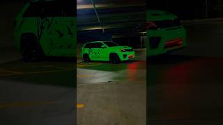 WIDEBODY TRACKHAWK ALMOST HIT THE HELLCAT #srt #viral #reels #fyp #mopar #shorts  #cars