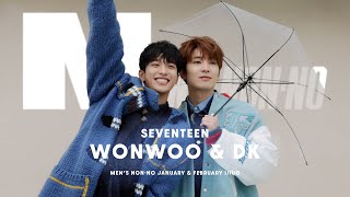 SEVENTEEN's WONWOO and DK grace the cover of two different magazines! Behind-the-scenes footage o...