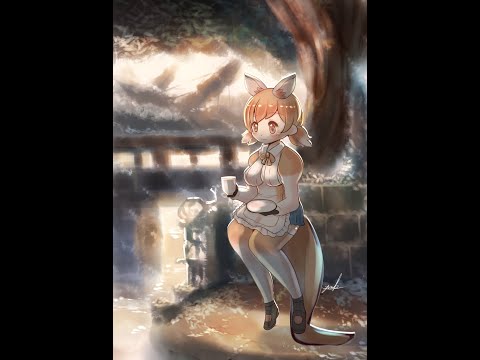 けものフレンズ  アカカンガルー painting process #kemonofriends #けものフレンズ #動物朋友 #アカカンガルー