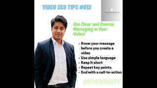 Video SEO Tips #012   Use Clear and Concise Messeging