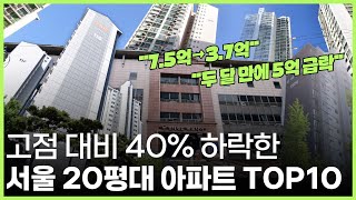 서울 20평대가 3억! 40% 하락한 20평대 아파트 10곳