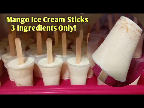 Mango Ice Cream Sticks ll Pangnegosyo Recipe