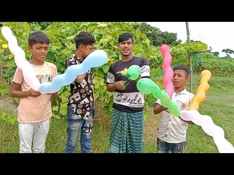 Compete by inflating rocket balloons And have fun learning color names। kids episode-7