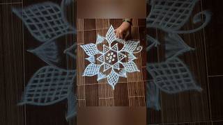 Easy flower rangoli design.... daily rangoli design.... simple rangoli designs #rangoli