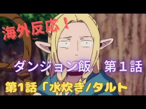 【ダンジョン飯１話】TRIGGERによる神アニメ化に海外ニキ大興奮！！【海外の反応】