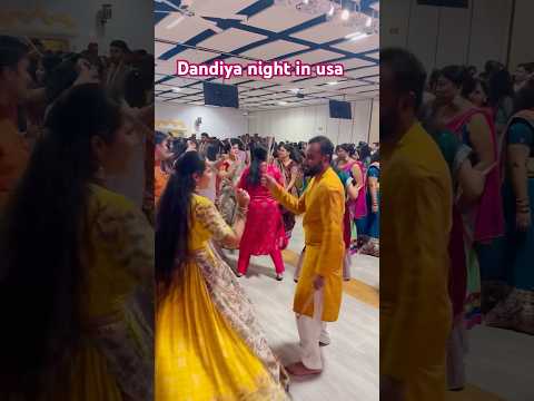 Dandiya night in usa ❤️#navaratri #dandiya #dandiyanight #longhair #couplegoals #coupledance #love