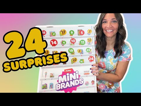 Opening a Mini Brands Advent Calendar | 24 Surprises inside | Learn through Play