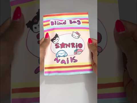 Sanrio Nails Blind Bag! 💅 #blindbag #sanrio #asmrunboxing #paperdiy #papercraft #hellokitty