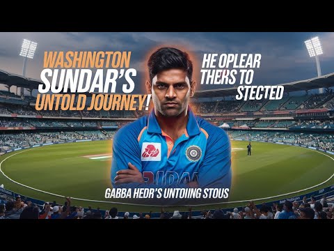 वाशिंगटन सुंदर  संघर्ष और सफलता की कहानी Washington Sundar: The Untold Story of Gabba's Hero