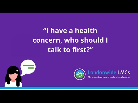 I have a health concern, who should I talk to first?