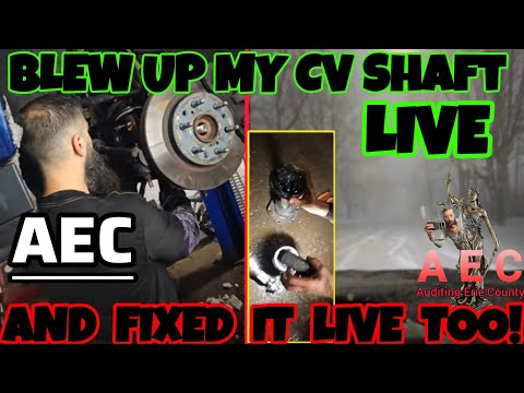 Blown Up C/V shaft live on BLIZZARD DRIVE, 🔧 FIXED LIVE TOO!