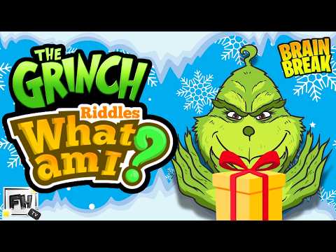 Guess the Grinch's Mystery Gift! 🟢🎁| Riddles & Brain Break Challenge