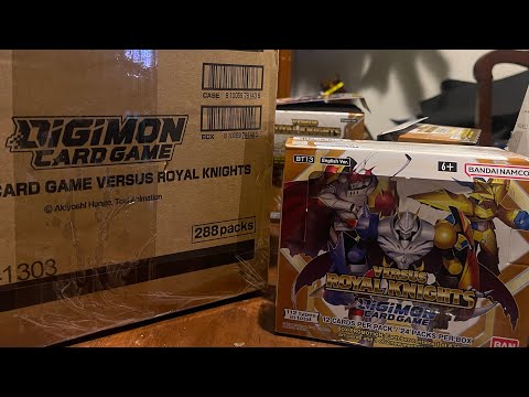 Digimon TCG Versus Royal Knights (BT13) Case Opening!! [1st half]