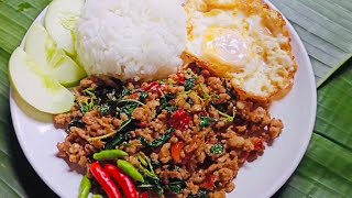 泰式打拋豬肉｜香香辣辣｜泰好吃了｜做法簡單｜กระเพราหมูสับ|อร่อยเผ็ดๆหอมๆ|ทำง่ายมากๆ🌶️🌶️🧄