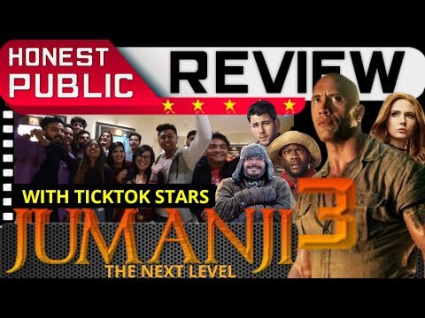 JUMANJI: THE NEXT LEVEL (2019) Movie Public Review in Hindi with TICKTOK STARS | Dwayne Johnson