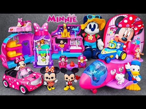 Satisfying with Unboxing Disney Minnie Mouse Cute Pink Airplane Playset| Review Toys ASMR