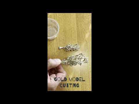 Gold model cutting #jewellery #gold #handmade #modeling #master #shorts #cutting #jewelry