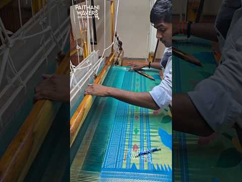 Making of Pure Silk Paithani Handloom #saree #handloom #paithani #traditional #paithanisaree