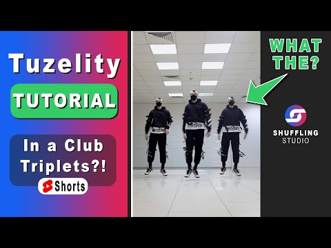 Tuzelity Dance Triplets? 😱 How to dance In a Club 🔥 Shuffle Dance Video on a viral TikTok Song 2022