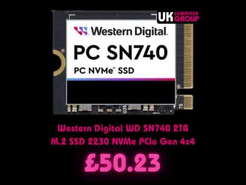 Western Digital WD SN740 2TB M.2 SSD 2230 NVMe PCIe Gen 4x4. For Surface Pro, Surface Laptop & more.