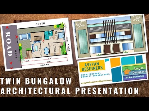 Twin Bungalow Design/Bungalow Design for two Brothers/4bhk Bungalow plan & Elevation/Modern bungalow