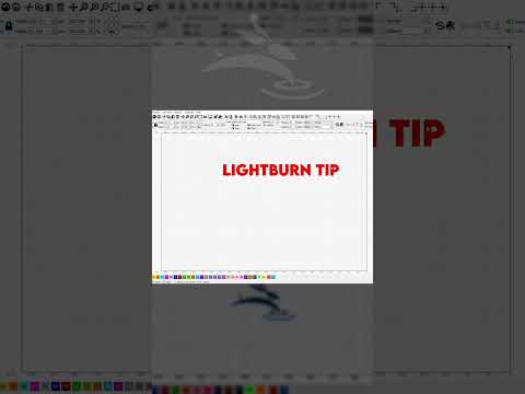 Center objects on the workspace in #LightBurn by simply pressing "P". #laserengraving #lasercutting