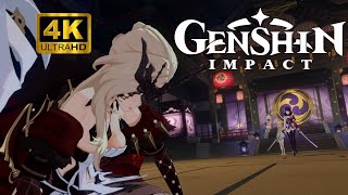 Raiden destroys Signora with one Slash |4k60fps #genshinimpact #genshinboss #omegatron #hoyoverse