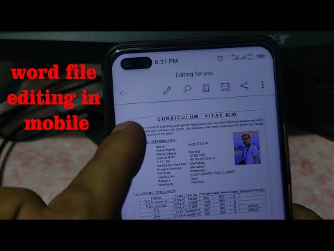 How To Edit Word File In Mobile