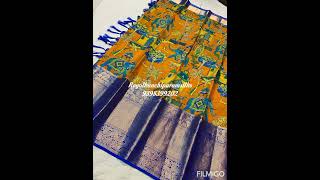 #Pure handloom kanchipattu pen kalamakari print sarees & shipping 20500+$ #usaindians #sareepact