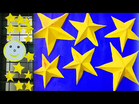 How to Make 3d Star With Paper | DIY Paper Craft | Christmas 3d Star Making Method for Decorations