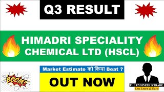 HSCL Q3 Results 2025 | HSCL Results Today | Himadri Speciality Chemical Limited Share | HSCL Share