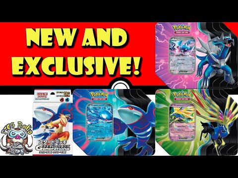 New Pokémon Tins Revealed! Brand New, EXclusive exs! Azure Legends! (Pokemon TCG News)