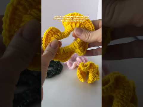 if you wanna make the perfect scrunchie then… #crochet #crochetlove #crochettutorial #scrunchies