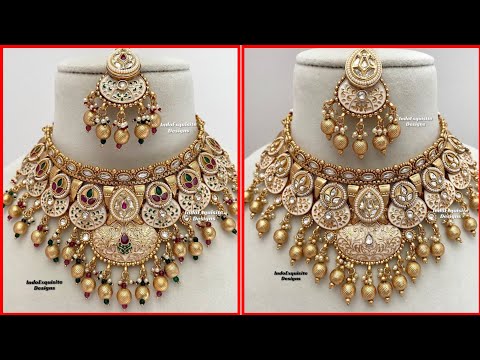 Friendly South Indian Bridal Necklace Set Designs Adorn Your Neck: Stunning Gold Bridal Necklace