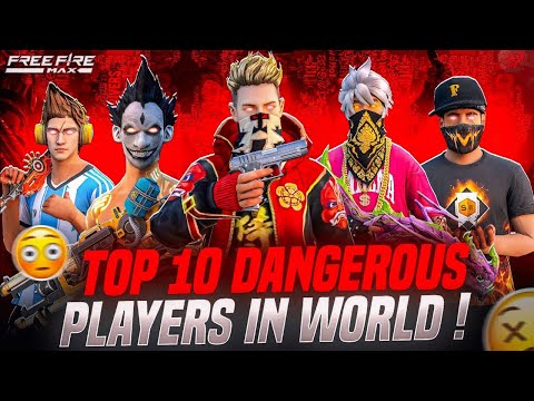 Top 10 Most Dangerous Players in World 😱🔥 - Garena Free fire #freefire #dangerousplayer