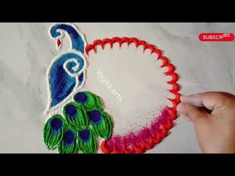 नवीन वर्षासाठी रांगोळी अतिशय सोपी New year Rangoli 2025