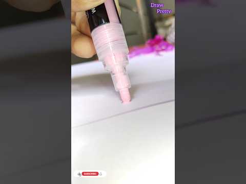 💕 activating my new acrylic paint marker | subscribe my channel| #drawpretty #satisfying #shorts