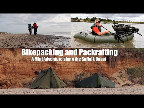 A Bike-Rafting Estuary and Coastal Adventure.  Bikepacking/Packrafting.  Beach Camp. River Blyth.