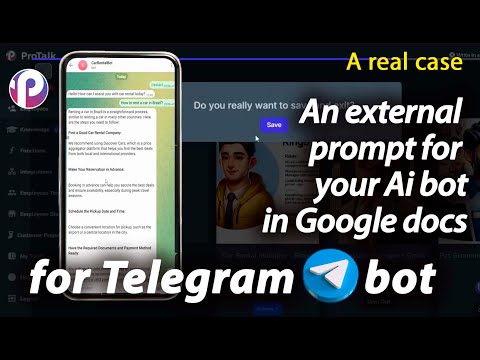 An external prompt for your Ai bot in Google docs. Srceencast. Made on the ProTalk platform.