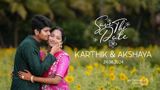 Karthik+Akshaya | Best Cinematic Save The Date Teaser 2024 | Hyderabad Wedding Stories