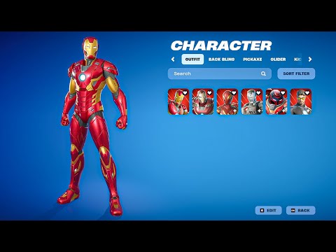 All Iron Man Skins in Fortnite (2020 - 2025)