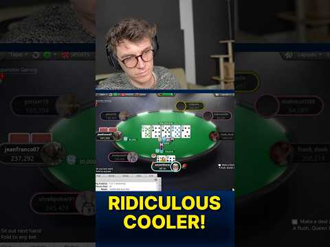 ABSOLUTELY RIDICULOUS COOLER ON THE FINAL TABLE!! 🤯🤯 #poker #onlinepoker #pokerstars