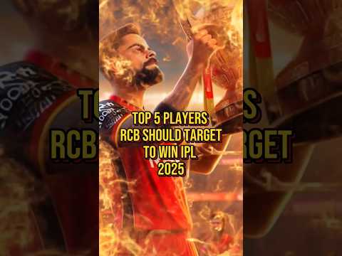 RCB Top 5 Picks To Win IPL 2025 #rcb #auction2025 #iplauction