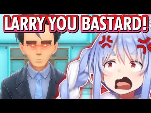 Larry Made Pekora Rage so Hard she Spammed Desk-Slam【Hololive】