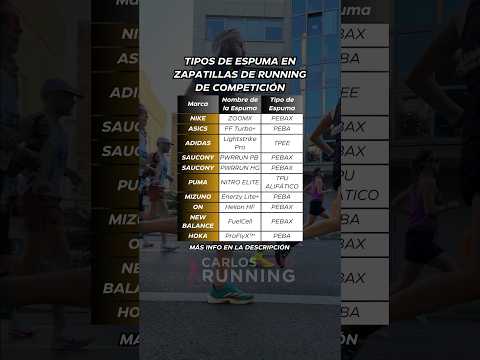 Tipos de Espuma en las Zapatillas de Running de Competición 🚀👟