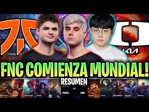 COMIENZA EL MUNDIAL PARA EL FNATIC DE RAZORK! | FNC vs DK RESUMEN SWISS STAGE WORLDS 2024 LVP