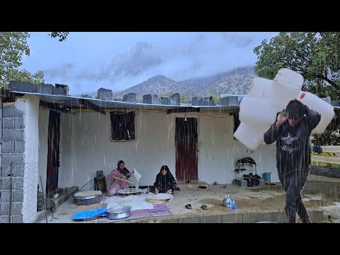 The challenges of nomadic life: the troubles of a rainy day in the field 🚜