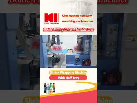 Film wrapping machine with carton tray #KingMachine #Wrapper